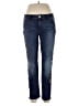White House Black Market Animal Print Blue Jeans Size 12 - photo 1