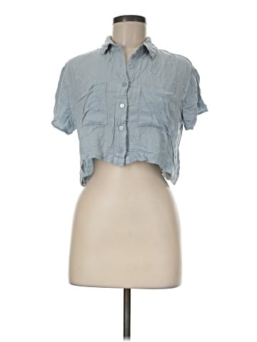 Forever 21 Short Sleeve Button-Down Shirt (view 1)