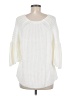 Zara 100% Cotton White Pullover Sweater Size M - photo 2