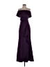 Xscape Solid Purple Cocktail Dress Size 4 - photo 1