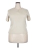 Classic Elements Ivory Short Sleeve Henley Size 18 - photo 1