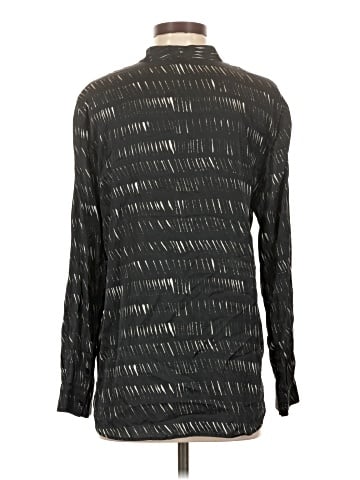 Eileen Fisher Long Sleeve Silk Top (view 2)