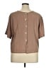Unbranded Brown Short Sleeve Blouse Size XL - photo 2