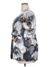 Daisy Fuentes Floral Gray Short Sleeve Blouse Size 2X - photo 5