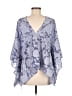 By Anthropologie Blue 3/4 Sleeve Blouse One size - photo 2
