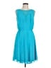 Jessica Simpson 100% Polyester Solid Teal Cocktail Dress Size 12 - photo 1