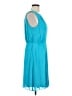 Jessica Simpson 100% Polyester Solid Teal Cocktail Dress Size 12 - photo 4