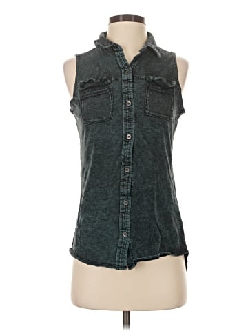 Rock & Republic Sleeveless Button-Down Shirt (view 1)