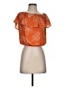 Sienna Sky 100% Polyester Orange Short Sleeve Blouse Size S - photo 1