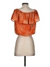 Sienna Sky 100% Polyester Orange Short Sleeve Blouse Size S - photo 2