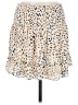 Aqua 100% Polyester Animal Print Ivory Casual Skirt Size M - photo 1
