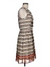 Halogen 100% Polyester Chevron-herringbone Gray Cocktail Dress Size 6 - photo 4