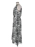 Worthington 100% Polyester Animal Print Silver Casual Dress Size M - photo 5