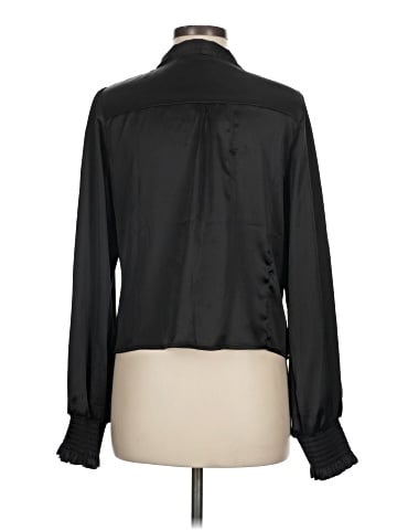 Aqua Long Sleeve Blouse (view 2)