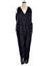 Lane Bryant Metallic Blue Jumpsuit Size 16 - photo 1