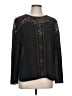Greylin 100% Polyester Black Long Sleeve Blouse Size L - photo 1