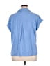 Rose + Olive 100% Rayon Blue Short Sleeve Blouse Size XL - photo 2