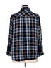 Westport 100% Rayon Plaid Blue Long Sleeve Button-Down Shirt Size 1X - photo 2