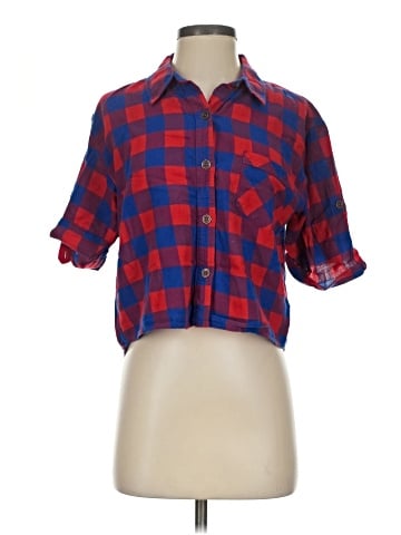 Forever 21 Short Sleeve Button-Down Shirt (view 1)
