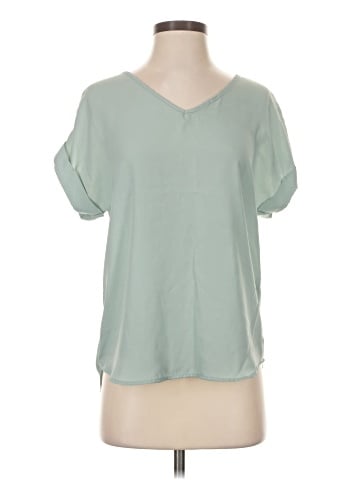 Pink Rose Short Sleeve Blouse (view 1)