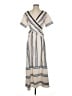 Unbranded Stripes Tan Casual Dress Size S - photo 1