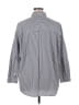 Gloria Vanderbilt 100% Cotton Stripes Gray 3/4 Sleeve Button-Down Shirt Size XL - photo 2