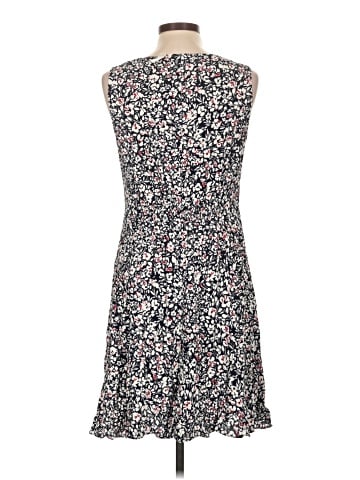 Madewell Button-Front Boatneck Mini Dress in Floral (view 2)