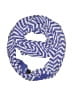 Chic 100% Viscose Chevron-herringbone Blue Scarf One size - photo 1