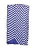 Chic 100% Viscose Chevron-herringbone Blue Scarf One size - photo 2