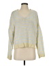 Le Lis Stripes Yellow Pullover Sweater Size S - photo 1