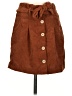 TGLA 100% Polyester Brown Casual Skirt Size XS - photo 1