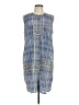 Mossimo 100% Polyester Plaid Blue Casual Dress Size L - photo 1