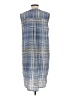 Mossimo 100% Polyester Plaid Blue Casual Dress Size L - photo 2