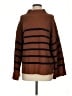 A.L.C. 100% Merino Wool Stripes Brown Wool Pullover Sweater Size S - photo 1