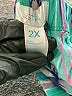 Just Be... Print Teal Shorts Size 2X - photo 4