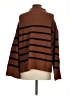 A.L.C. 100% Merino Wool Stripes Brown Wool Pullover Sweater Size S - photo 2