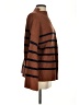 A.L.C. 100% Merino Wool Stripes Brown Wool Pullover Sweater Size S - photo 4