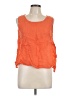 Flax 100% Linen Orange Sleeveless Blouse Size 10 (M) - photo 1