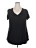 Torrid Solid Black Short Sleeve T-Shirt Size 2X Plus (2) - photo 1