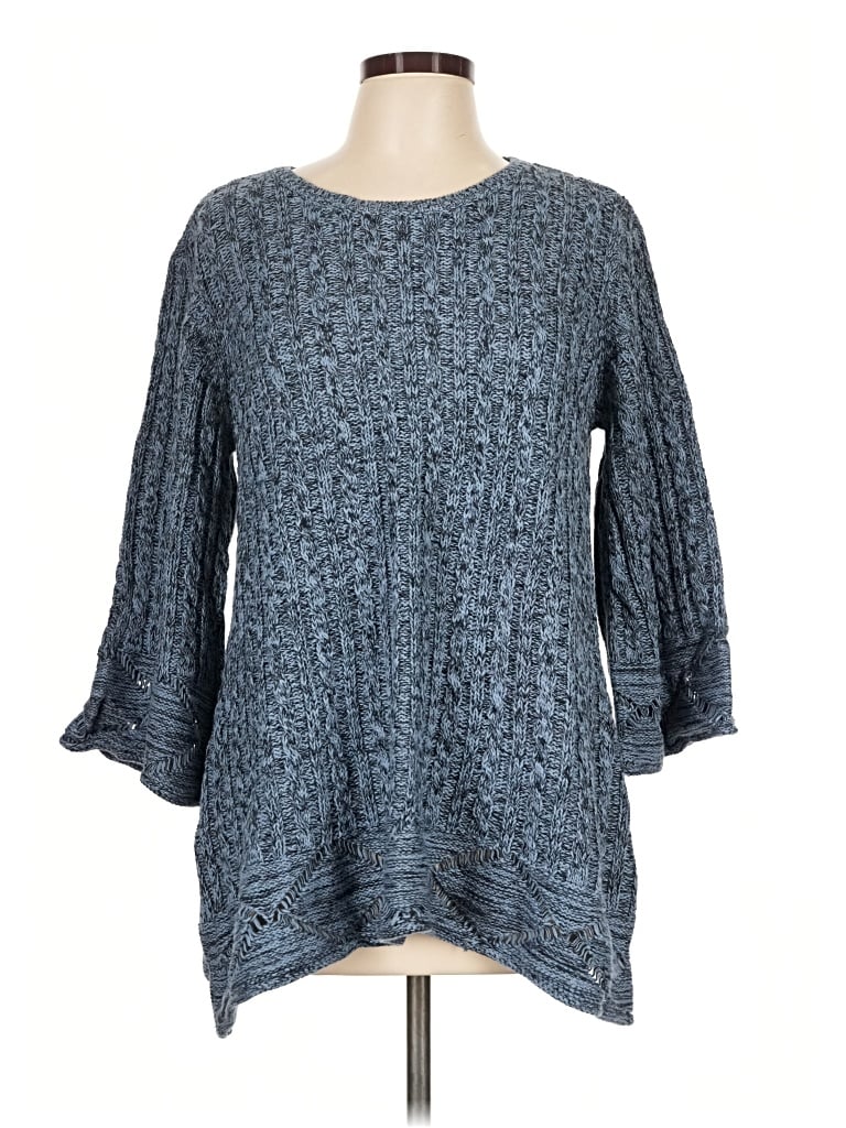 Pre-owned Coldwater Creek Pullover Sweater In Blue