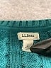 L.L.Bean 100% Cotton Teal Pullover Sweater Size L - photo 7