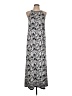 Max Studio Print Gray Casual Dress Size L - photo 1