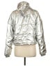 Splendid 100% Polyester Metallic Silver Jacket Size M - photo 2