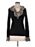 Tory Burch 100% Merino Black Wool Cardigan Size M - photo 1