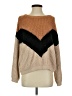 Lumiere Chevron-herringbone Tan Pullover Sweater Size S - photo 1