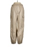 Aqua 100% Polyester Tan Cargo Pants Size L - photo 2