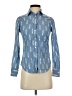 J.Crew Print Blue Long Sleeve Button-Down Shirt Size 00 (petite) - photo 1