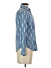 J.Crew Print Blue Long Sleeve Button-Down Shirt Size 00 (petite) - photo 4