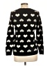 Charter Club Hearts Black Pullover Sweater Size L (petite) - photo 2