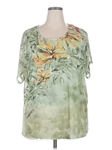 Cj Banks Short Sleeve Blouse (view 1)